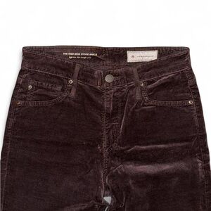 Anthropologie Velvet Pants in Deep Brown